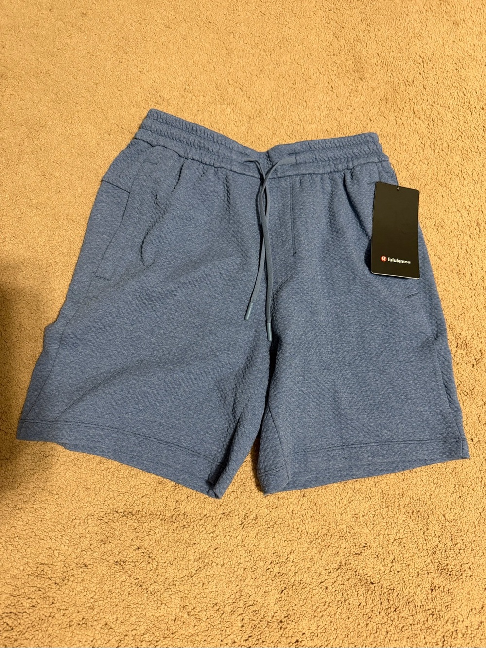lululemon athletica Men’s Textured Double-Knit Cotton Shorts 7”